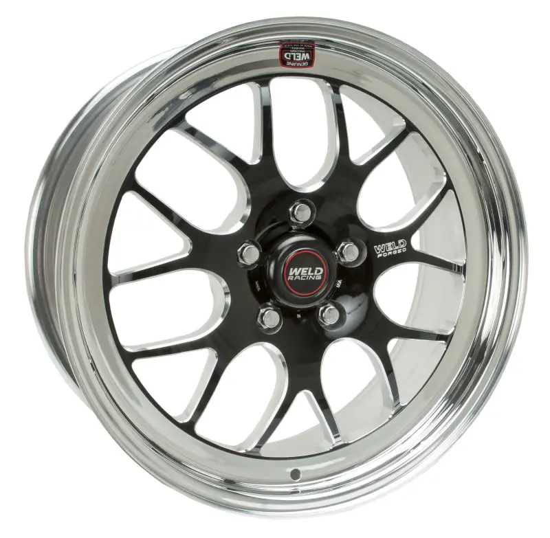Weld S77 Non-Beadlock Wheel – 18×12", 5×4.75", 5.7" Backspace, Black Finish (Medium Pad) 1
