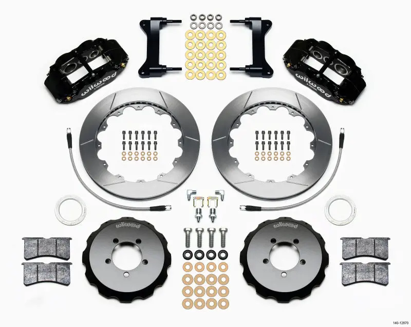 Wilwood Narrow Superlite 6R Front Hat Kit With Lines: 12.88" Diameter, Fits 2012+ Toyota Scion Frs 1