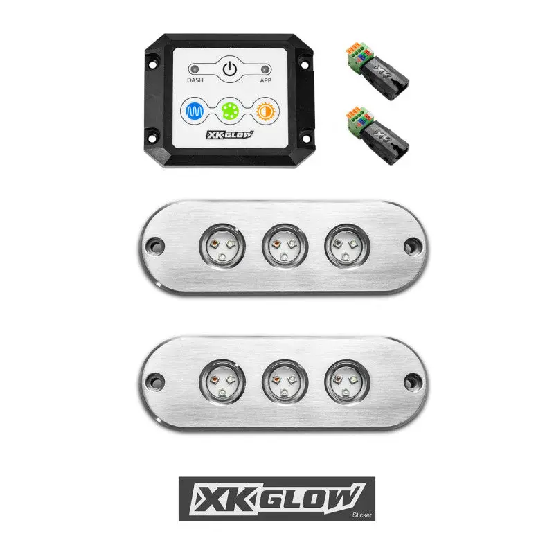 Xk Glow Rgb Led Underwater Boat Light Kit – 2-Piece, 27W Total Output 1